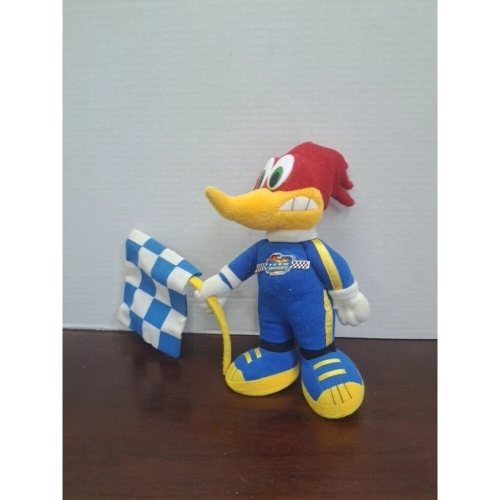 Vintage Nascar Woody Woodpecker With Flag